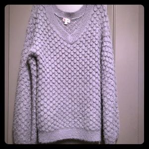 Gray textured Sweater